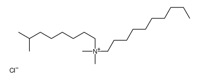 N-isononyl-N,N-dimethyl decanaminium chloride Structure