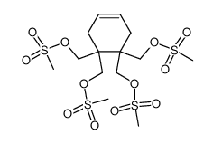 1.1.2.2-Tetrakis-(methansulfonyloxymethyl)-cyclohexen-(4)结构式