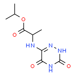 isopropyl 2-[(3,5-dioxo-2,3,4,5-tetrahydro-1,2,4-triazin-6-yl)amino]propanoate结构式