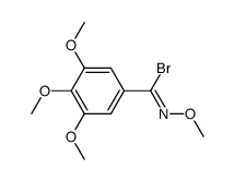 (Z)-N,3,4,5-tetramethoxybenzenecarboximidoyl bromide Structure