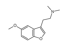 N,N-dimethyl-2-(5-methoxybenzofuran-3-yl)ethanamine Structure