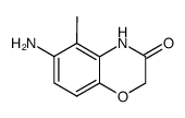 6-amino-5-methyl-3-oxo-3,4-dihydro-(2H)-1,4-benzoxazine结构式