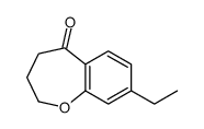 8-ethyl-3,4-dihydro-2H-1-benzoxepin-5-one结构式