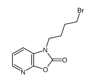 1-(4-bromobutyl)-[1,3]oxazolo[5,4-b]pyridin-2-one结构式