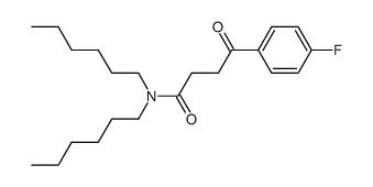 4-(4-fluorophenyl)-N,N-dihexyl-4-oxobutanamide Structure