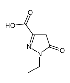 1H-Pyrazole-3-carboxylicacid,1-ethyl-4,5-dihydro-5-oxo-(9CI) Structure