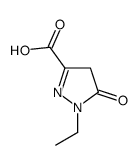 1H-Pyrazole-3-carboxylicacid,1-ethyl-4,5-dihydro-5-oxo-(9CI) structure