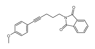 2-(5-(4-methoxyphenyl)pent-4-yn-1-yl)isoindoline-1,3-dione Structure