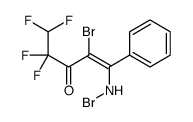 2-bromo-1-(bromoamino)-4,4,5,5-tetrafluoro-1-phenylpent-1-en-3-one Structure