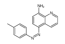 5-[(4-methylphenyl)diazenyl]quinolin-8-amine结构式