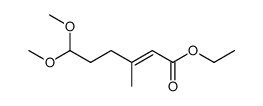 ethyl 6,6-dimethoxy-3-methyl-2ξ-hexenoate Structure