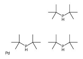 ditert-butylphosphane,palladium Structure