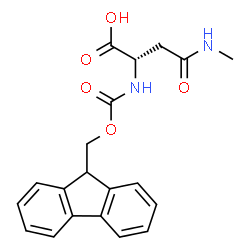 Fmoc-L-Asn(Me)-OH Structure