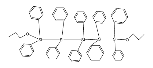 1.5-Di-n-propoxy-decaphenyl-pentasilan结构式