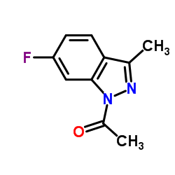 1-(6-Fluoro-3-methyl-1H-indazol-1-yl)ethanone Structure