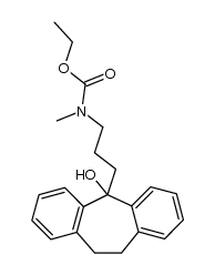 5-[3-(N-Carbethoxy-N-methyl-amino]-propyl]-10,11-dihydro-dibenzo[a,d]cyclohepten-5-ol Structure