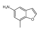 5-Benzofuranamine,7-methyl-(9CI) Structure