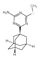 4-(1-ADAMANTYL)-6-(METHYLTHIO)-1,3,5-TRAZIN-2-AMINE Structure