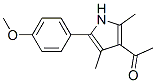 1-[5-(4-methoxy-phenyl)-2,4-dimethyl-1h-pyrrol-3-yl]-ethanone结构式