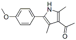 1-[5-(4-methoxy-phenyl)-2,4-dimethyl-1h-pyrrol-3-yl]-ethanone structure