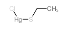 Ethanethiolmercury chloride Structure
