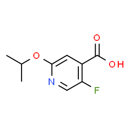 5-Fluoro-2-(propan-2-yloxy)pyridine-4-carboxylic acid结构式