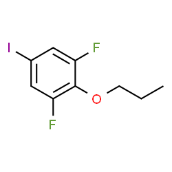1,3-Difluoro-5-iodo-2-propoxybenzene结构式