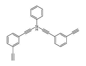 bis[2-(3-ethynylphenyl)ethynyl]-phenylsilane Structure