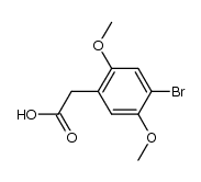 4-bromo-2,5-dimethoxyphenylacetic acid Structure