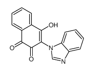 3-(benzimidazol-1-yl)-4-hydroxynaphthalene-1,2-dione结构式