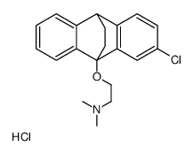 9,10-Dihydro-2-chloro-9-(2-(dimethylamino)ethoxy)-9,10-ethanoanthracene hydrochloride结构式