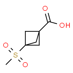 3-methylsulfonylbicyclo[1.1.1]pentane-1-carboxylic acid结构式