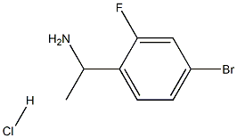 1-(4-BROMO-2-FLUOROPHENYL)ETHANAMINE HYDROCHLORIDE structure