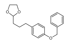 2-[3-(4-phenylmethoxyphenyl)propyl]-1,3-dioxolane Structure