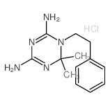 6,6-dimethyl-1-phenethyl-1,3,5-triazine-2,4-diamine structure