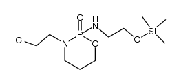 3-(2-chloroethyl)-2-((2-((trimethylsilyl)oxy)ethyl)amino)-1,3,2-oxazaphosphinane 2-oxide Structure