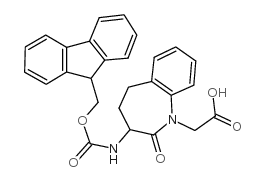 1H-1-Benzazepine-1-aceticacid,3-[[(9H-fluoren-9-ylmethoxy)carbonyl]amino]-2,3,4,5-tetrahydro-2-oxo-(9CI) Structure