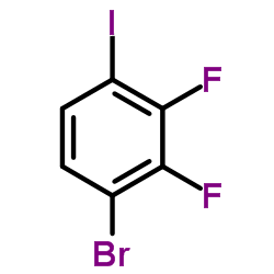 1-溴-2,3-二氟-4-碘-苯结构式