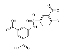 5-{[(4-Chloro-3-nitrophenyl)sulfonyl]amino}isophthalic acid结构式