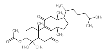 [4,4,10,13,14-pentamethyl-17-(6-methylheptan-2-yl)-7,11-dioxo-2,3,5,6,12,15,16,17-octahydro-1H-cyclopenta[a]phenanthren-3-yl] acetate结构式