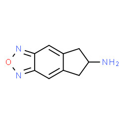 5H-Indeno[5,6-c][1,2,5]oxadiazol-6-amine,5,6-dihydro-(9CI) Structure