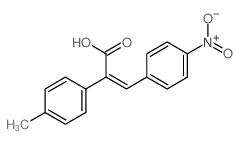 Benzeneacetic acid,4-methyl-a-[(4-nitrophenyl)methylene]- structure