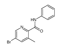 3-methyl-5-bromopyridine-2-N-phenylamide结构式