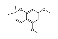 5,7-dimethoxy-2,2-dimethylchromene Structure