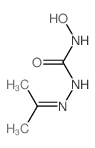Hydrazinecarboxamide,N-hydroxy-2-(1-methylethylidene)- structure