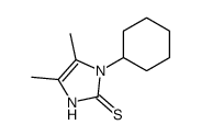 1-CYCLOHEXYL-4,5-DIMETHYL-1H-IMIDAZOLE-2-THIOL结构式