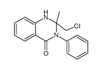 2-氯甲基-2-甲基-3-苯基-1,2,3,4-四氢喹唑啉-4-酮结构式