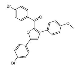 2-(4-Bromobenzoyl)-5-(4-bromophenyl)-3-(4-methoxyphenyl)furan Structure