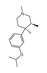 (3S,4S)-4-(3-isopropoxyphenyl)-1,3,4-trimethylpiperidine结构式