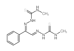 Hydrazinecarbothioamide,2,2'-(1-phenyl-1,2-ethanediylidene)bis[N-methyl- (9CI)结构式